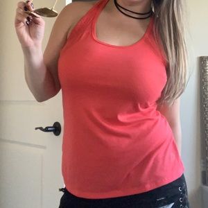 Pink racer back tank